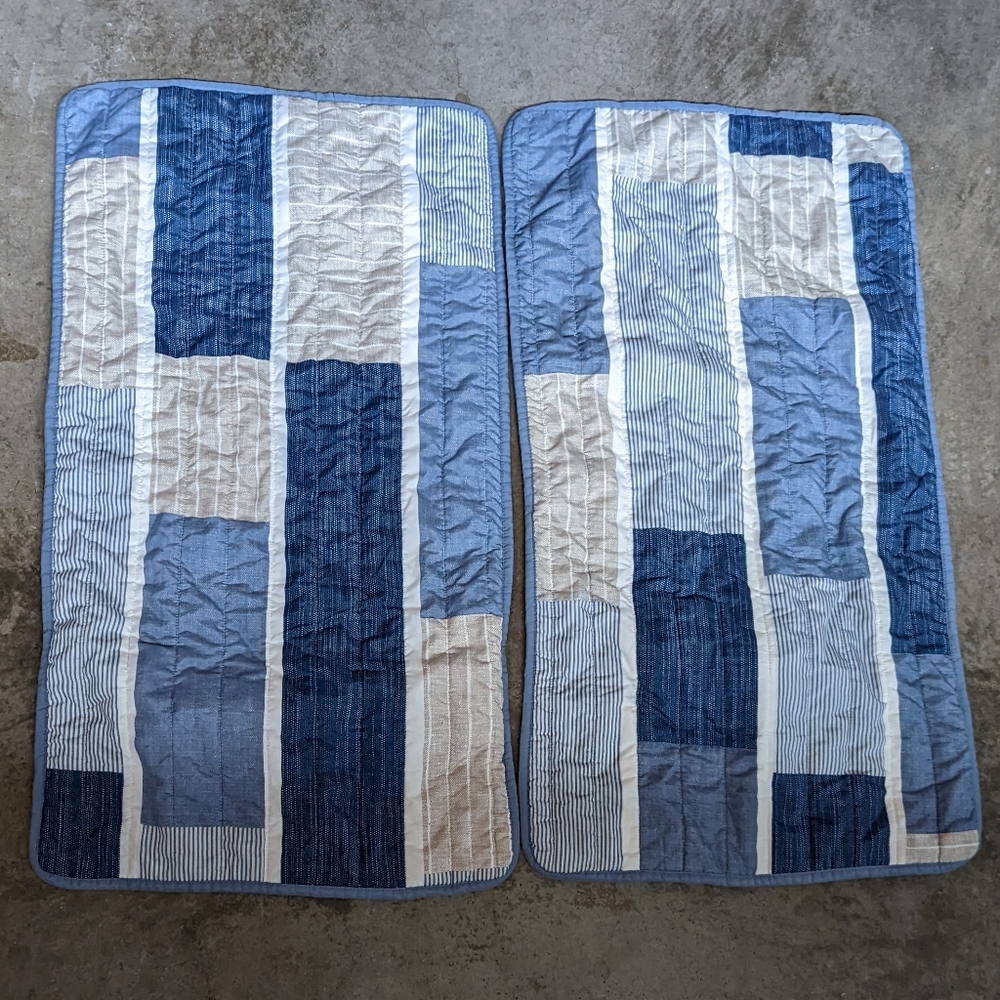 2 Quilted Pillow Shams